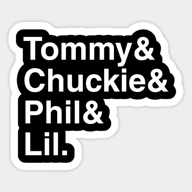 Rugrats - Tommy & Chuckie & Phil & Lil. (White) Sticker by foozler